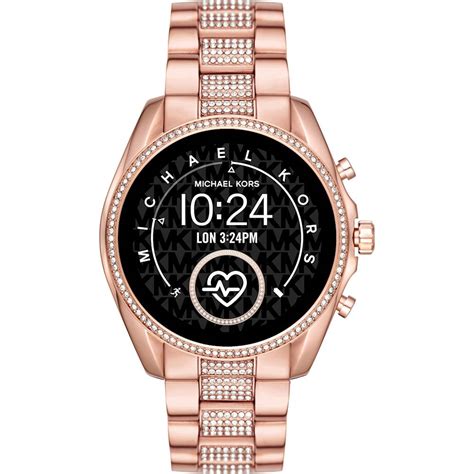 michael kors smartwatch gold for women|rose gold mk smart watch.